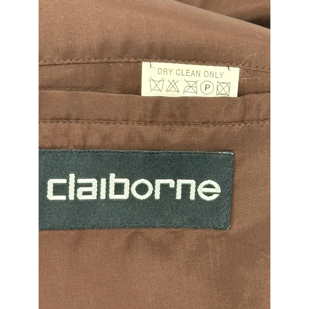 Claiborne Mens Blazer 42R Brown Sport Coat Jacket‎ Business Casual Office